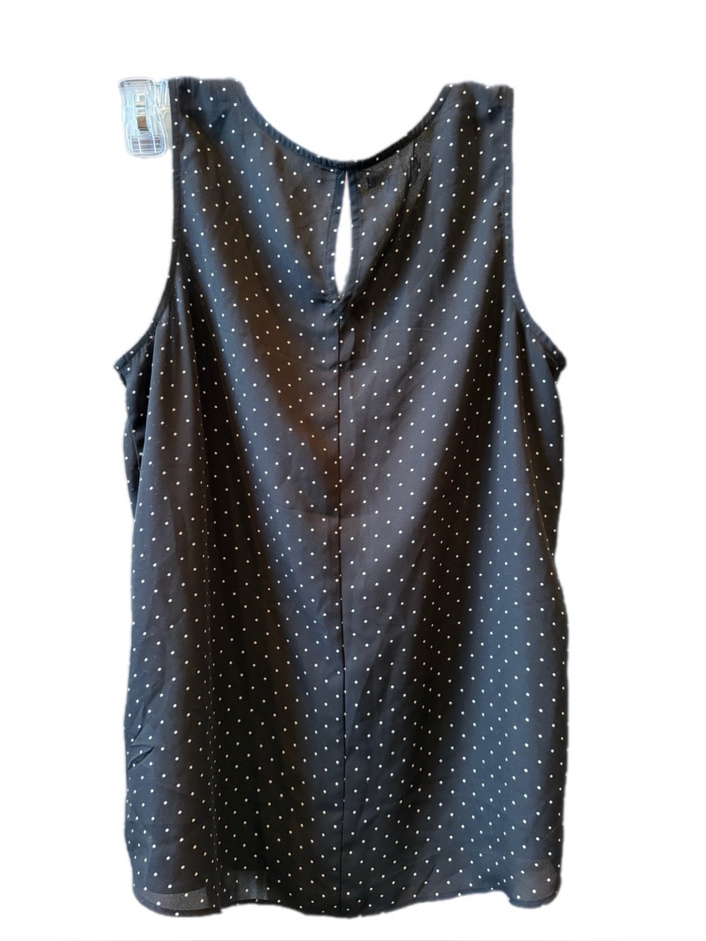 Maurice’s black and white polka dot blouse M - Picture 5 of 10